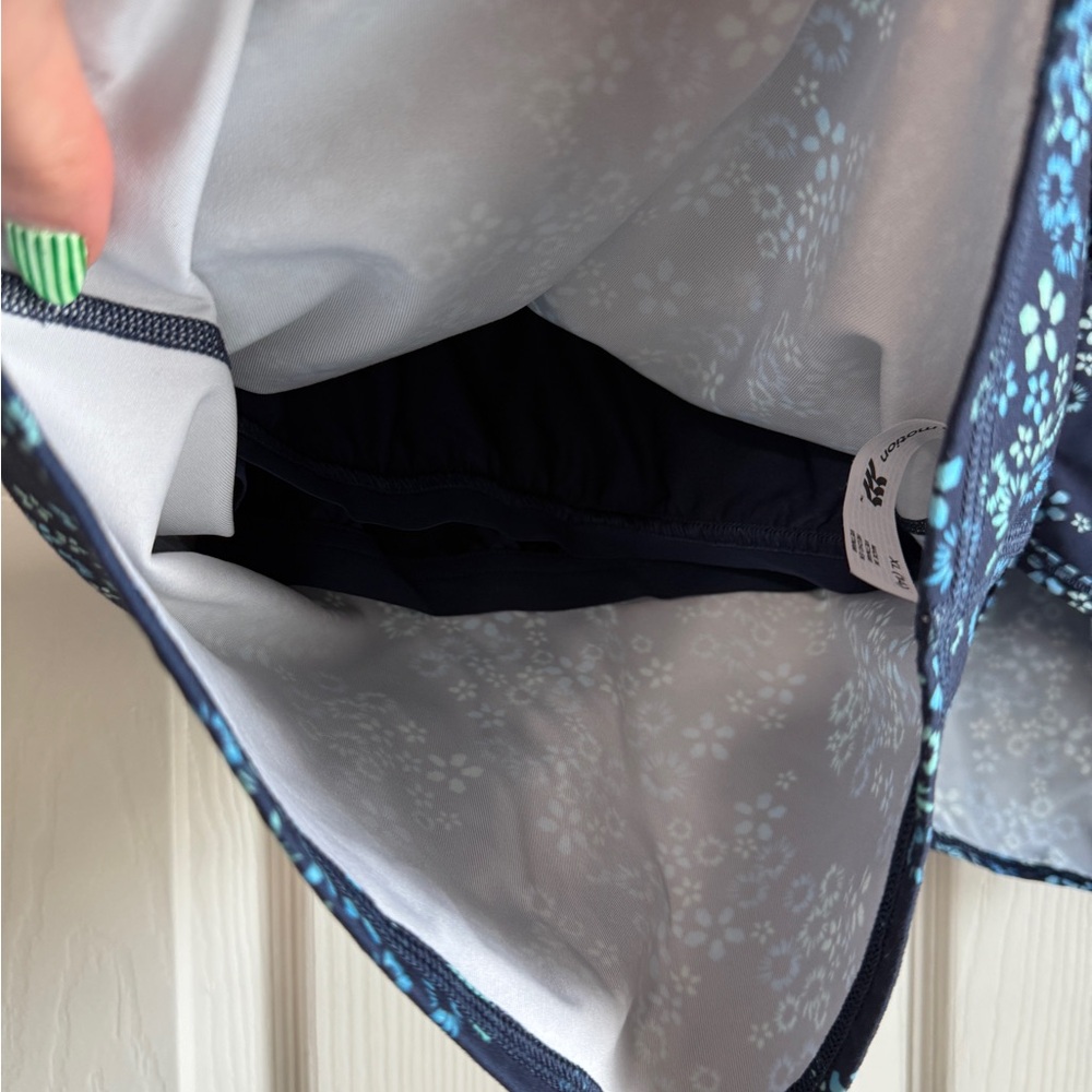 ALL IN MOTION Matching Set Shorts and Tank Top Athletic 2PC Set Blue Floral XS - Picture 6 of 11